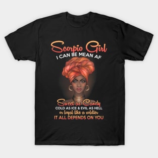 Scorpio Birthday Queens Are Born in October 23 - November 21 T-Shirt